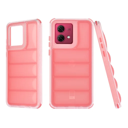  Techsuit - Hullám Pajzs - Motorola Moto G84 - Piros tok - 1