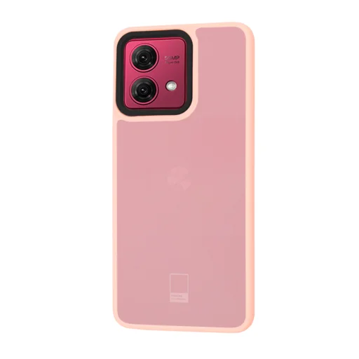  Techsuit - HaloFrost Széria - Motorola Moto G84 - Rózsaszín tok - 2