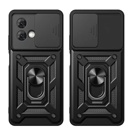  Techsuit - CamShield sorozat - Motorola Moto G84 - Fekete tok - 2