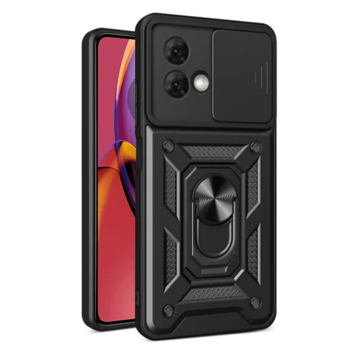  Techsuit - CamShield sorozat - Motorola Moto G84 - Fekete tok - 1