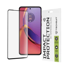  Techsuit - 111D Teljes Fedésű / Teljes Ragasztású Üveg - Motorola Moto G84 - Fekete