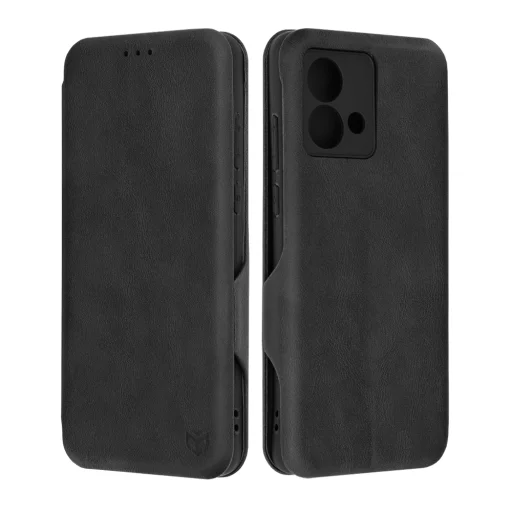  Techsuit - Biztonságos Tárca Plusz - Motorola Moto G84 - Fekete tok - 1