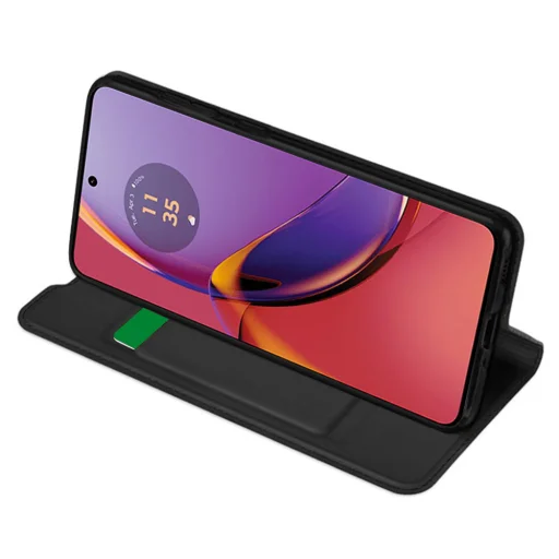  Techsuit - Magskin Könyv - Motorola Moto G84 - Fekete tok - 3