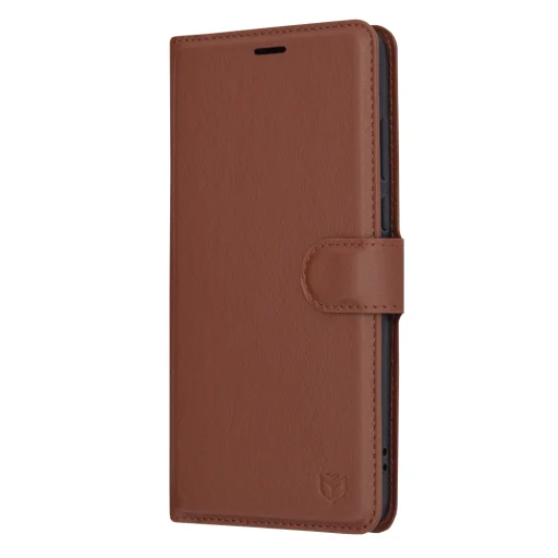  Techsuit - Bőr Tok - Motorola Moto G84 - Barna tok - 4