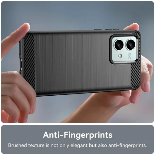  Techsuit - Karbonszilikon - Motorola Moto G84 - Kék tok - 6