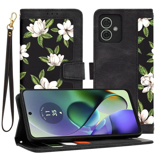  Techsuit - FlipCraft - Motorola Moto G54 - A Hajnal Virágai tok - 1