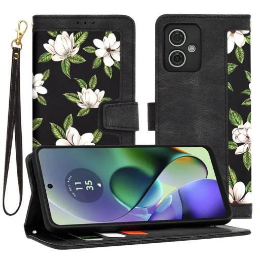  Techsuit - FlipCraft - Motorola Moto G54 Power Edition / G64 - A Hajnal Virágai tok - 1