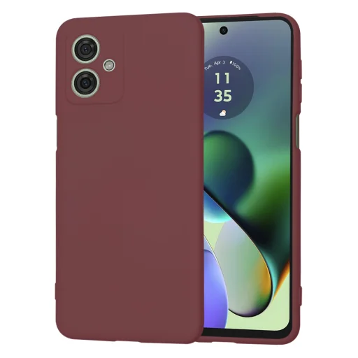  Techsuit - SoftFlex - Motorola Moto G54 - Szilvapiros tok - 1