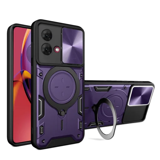  Techsuit - CamGuard Pro - Motorola Moto G84 - Lila tok - 1
