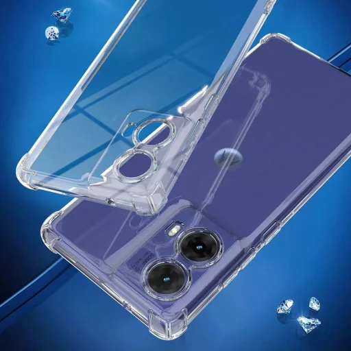  Techsuit - Ütésálló Átlátszó Szilikon - Motorola Moto G85 - Átlátszó tok - 5