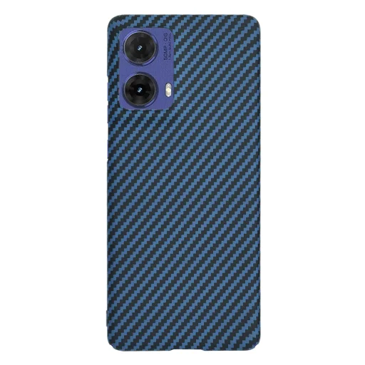  Techsuit - Carbonit Szálhéj - Motorola Moto G85 - Ciánkék tok - 3