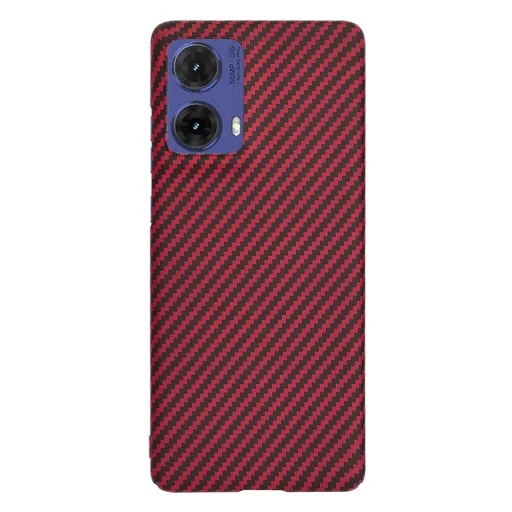  Techsuit - Carbonite FiberShell - Motorola Moto G85 - Piros tok - 3