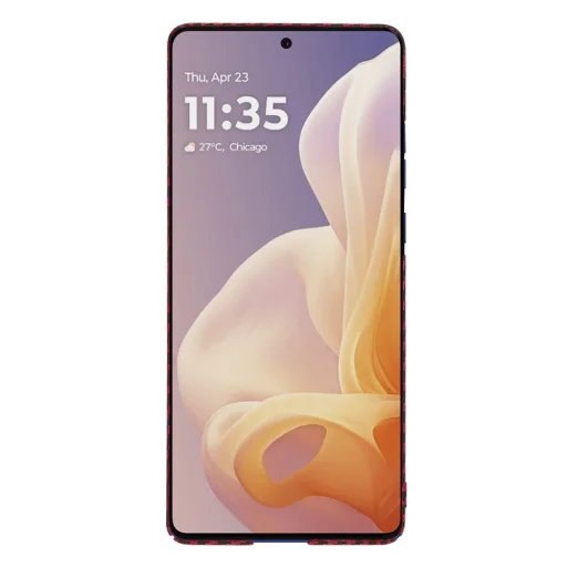  Techsuit - Carbonite FiberShell - Motorola Moto G85 - Piros tok - 2