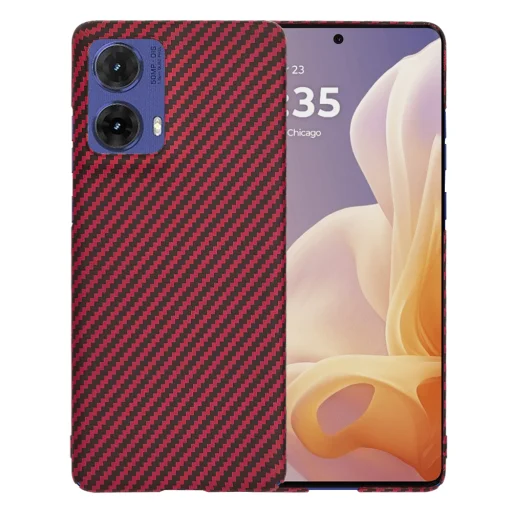  Techsuit - Carbonite FiberShell - Motorola Moto G85 - Piros tok - 1