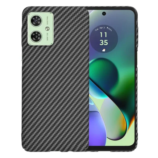  Techsuit - Carbonite FiberShell - Motorola Moto G54 / Moto G54 Power Edition / Moto G64 - Fekete tok - 1