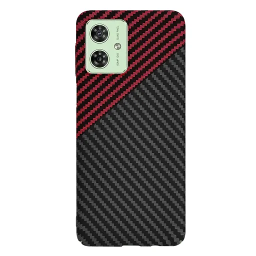  Techsuit - Karbonit Szálház - Motorola Moto G54 / Moto G54 Power Edition / Moto G64 - Vörös Vortex tok - 3