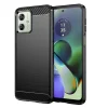  Techsuit - Karbon Szilikon - Motorola Moto G54 / Moto G54 Power Edition / Moto G64 - Fekete tok