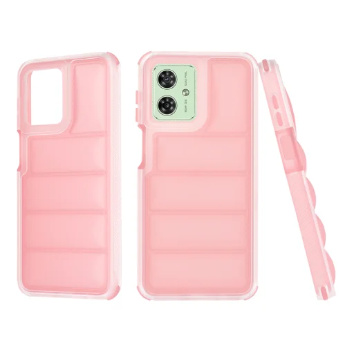  Techsuit - Hullámpajzs - Motorola Moto G54 - Rózsaszín tok - 1