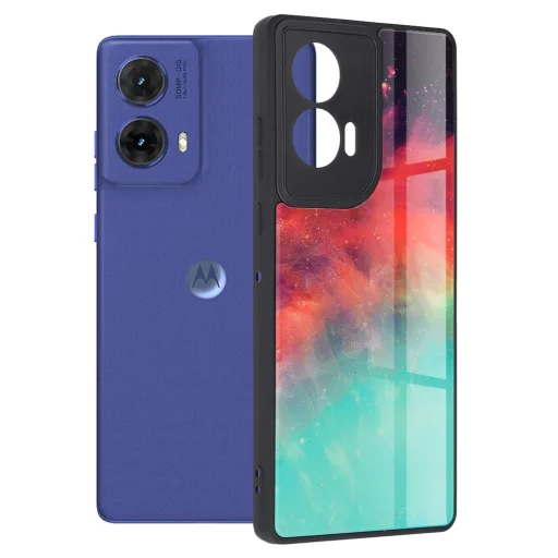  Techsuit - Glaze sorozat - Motorola Moto G85 - Lángoló Óceán tok - 1