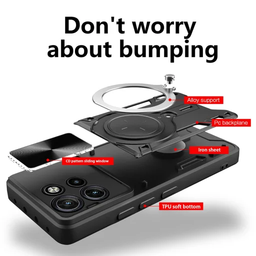  Techsuit - CamGuard Pro - Motorola Edge 50 Neo / Motorola ThinkPhone 25 - Rose Arany tok - 2