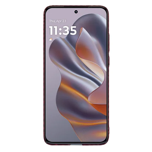  Techsuit - Karbonit Szálas Héj - Motorola Edge 50 Neo / Motorola ThinkPhone 25 - Piros tok - 2