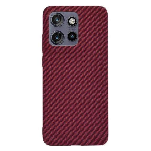 Techsuit - Karbonit Szálas Héj - Motorola Edge 50 Neo / Motorola ThinkPhone 25 - Piros tok - 3