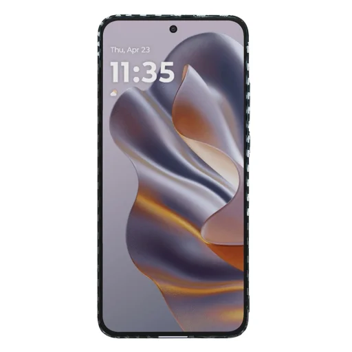  Techsuit - Carbonite FiberShell - Motorola Edge 50 Neo / Motorola ThinkPhone 25 - Lopakodó Szürke tok - 2