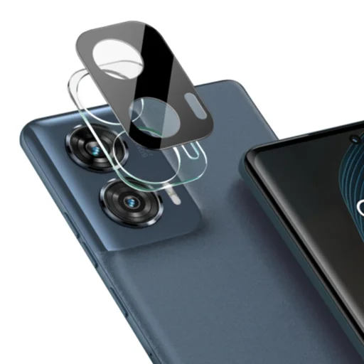  Techsuit - Teljes kameravédő üveg - Motorola Edge 50 Fusion - Fekete üvegfólia - 3