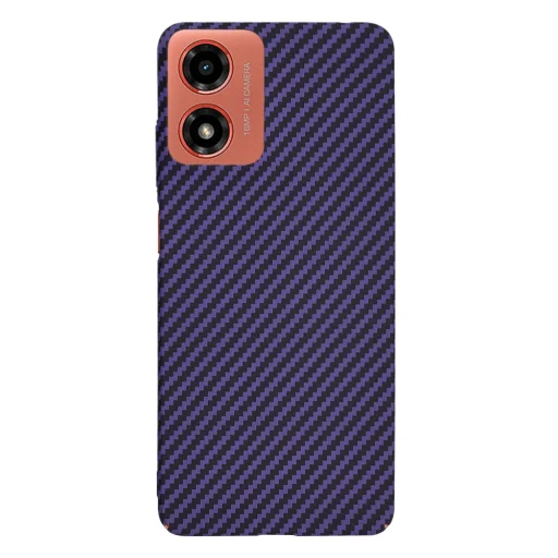  Techsuit - Carbonite FiberShell - Motorola Moto G04 / Moto G04s / Moto G24 / Moto E14 - Lila tok - 3