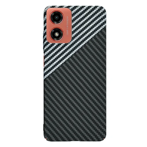  Techsuit - Carbonite FiberShell - Motorola Moto G04 / Moto G04s / Moto G24 / Moto E14 - Láthatatlan Szürke tok - 3
