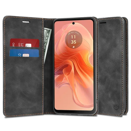  Techsuit - Kényelmes Tok - Motorola Moto G04 / Moto G04s / Moto G24 / Moto E14 - Fekete tok - 1