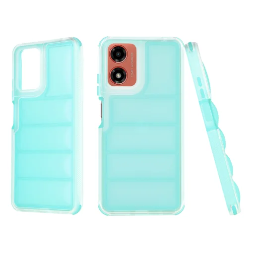  Techsuit - Wave Shield - Motorola Moto G04 / Moto G04s / Moto G24 / Moto E14 - Türkiz tok - 1