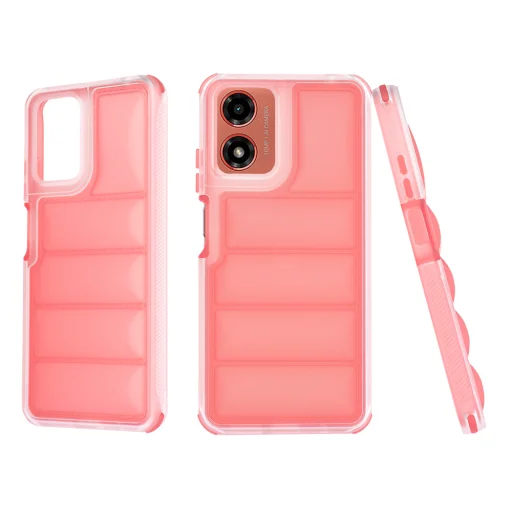  Techsuit - Hullámvédő - Motorola Moto G04 / Moto G04s / Moto G24 / Moto E14 - Piros tok - 1