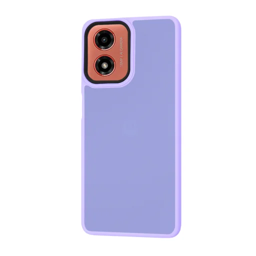  Techsuit - HaloFrost Sorozat - Motorola Moto G04 / Moto G04s / Moto G24 / Moto E14 - Világos lila tok - 2