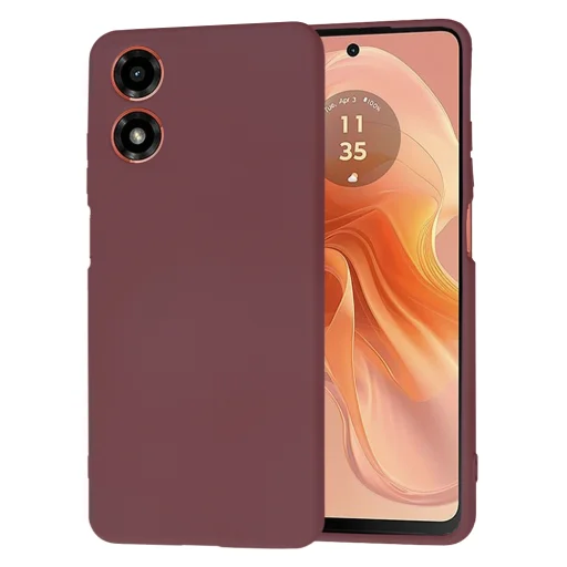  Techsuit - SoftFlex - Motorola Moto G04 / G04s / E14 - Szilvavörös tok - 1