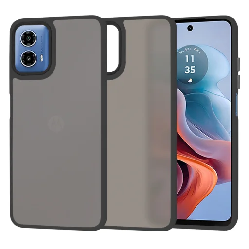  Techsuit - HaloFrost Sorozat - Motorola Moto G34 / Moto G45 - Fekete tok - 1