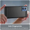  Techsuit - Karbon Szilikon - Motorola Moto G34 / Moto G45 - Fekete tok - 4