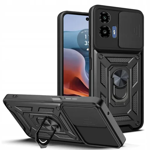  Techsuit - CamShield sorozat - Motorola Moto G34 / Moto G45 - Fekete tok - 1