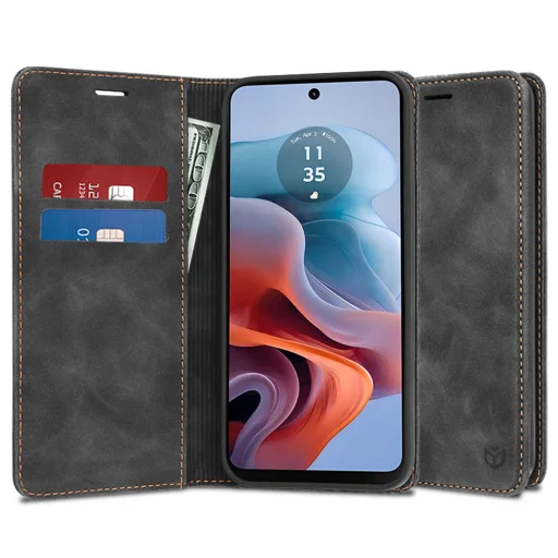  Techsuit - Kényelmes Borító - Motorola Moto G34 / Moto G45 - Fekete tok - 1