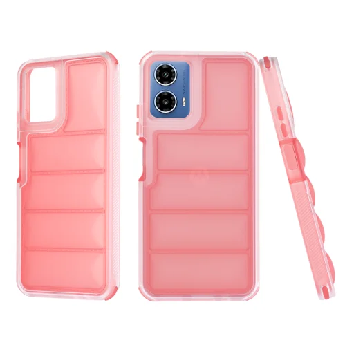  Techsuit - Hullám Pajzs - Motorola Moto G34 / Moto G45 - Piros tok - 1