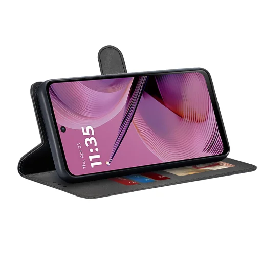  Techsuit - Naplófüzet - Motorola Moto G55 - Fekete tok - 3