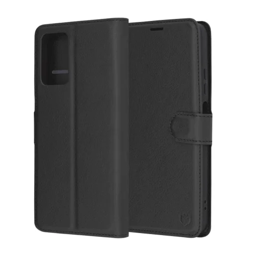  Techsuit - Bőr Tok - Motorola Moto G35 - Fekete tok - 1
