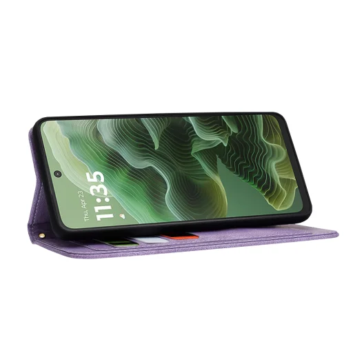  Techsuit - FlipCraft - Motorola Moto G35 - Titokzatos Lila tok - 5