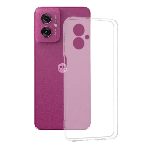  Techsuit - Átlátszó Szilikon - Motorola Moto G55 - Átlátszó tok - 1