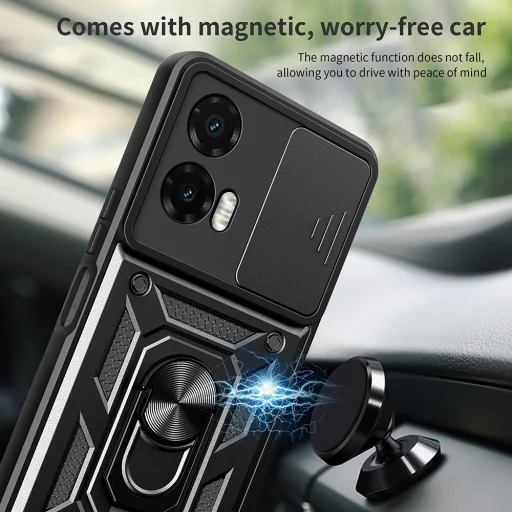  Techsuit - CamShield sorozat - Motorola Moto G35 - Fekete tok - 5