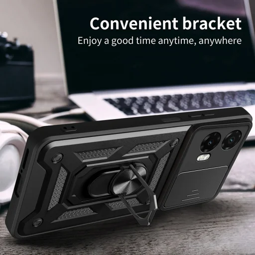  Techsuit - CamShield sorozat - Motorola Moto G35 - Fekete tok - 6
