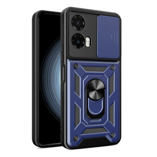  Techsuit - CamShield Sorozat - Motorola Moto G35 - Kék tok - 1