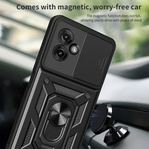  Techsuit - CamShield sorozat - Motorola Moto G55 - Fekete tok - 5