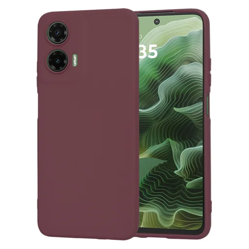  Techsuit - SoftFlex - Motorola Moto G35 - Szilvapiros tok - 1