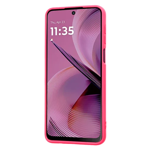  Techsuit - SoftFlex - Motorola Moto G55 - Élénk Rózsaszín tok - 2